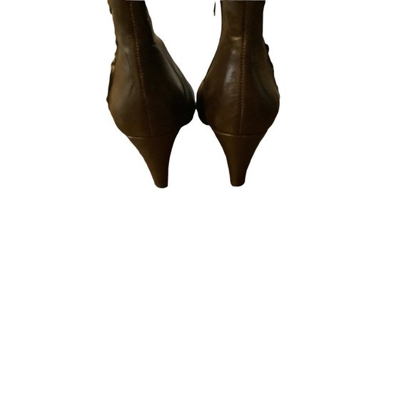 Alex Marie Alisa Dark Brown Braided Leather Ankle Bootie-Size 7 - Picture 5 of 10